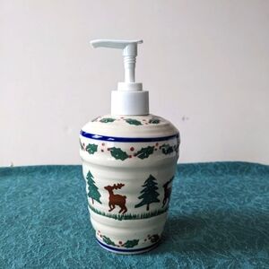 Irish ceramic soap dispenser